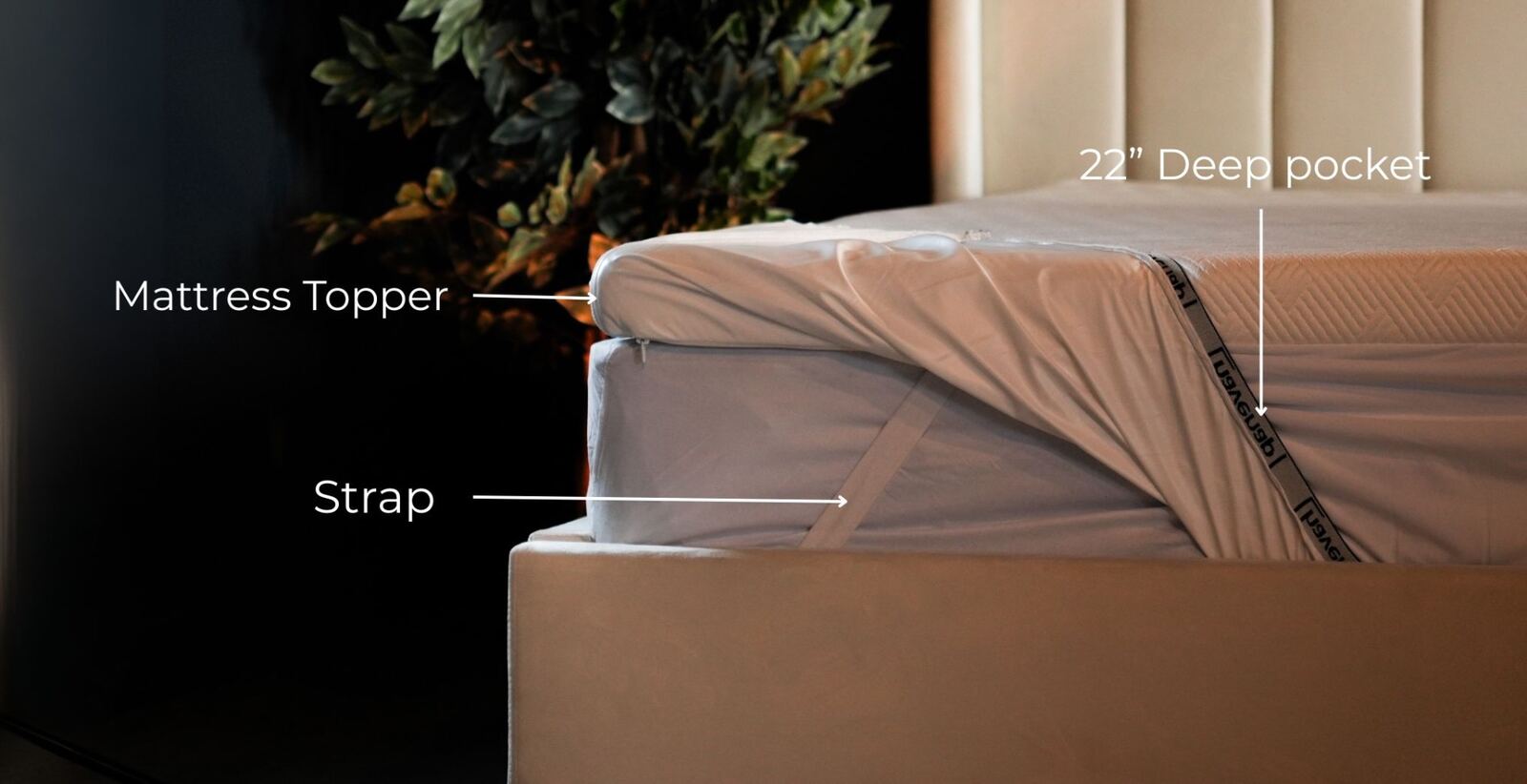 Fits mattresses up to 22 inches deep
